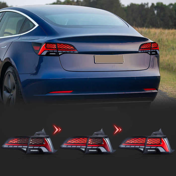 VLAND LED Taillights For Tesla Model 3 & Model Y 2017-2023 [DOT.  E-MARK.]