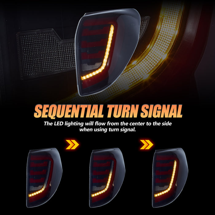 VLAND LED Taillights For Toyota RAV4 2006-2012 w/Animation Sequential Turn Rear Tail Lights Assembly