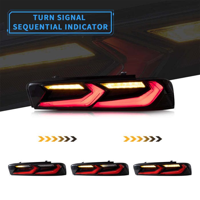 VLAND LED Projector Head Lights and Taillights For Chevrolet / Chevy Camaro 6th Gen 2016-2018 [DOT.]