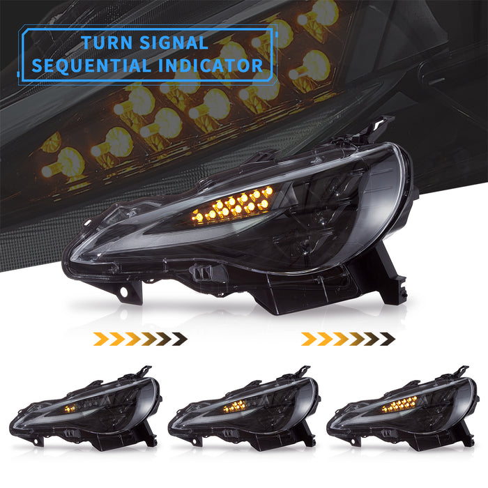 VLAND LED RGB Headlights For Toyota 86 / GT86 Subaru BRZ / Scion FR-S ZN6/ZC6 2012-2021