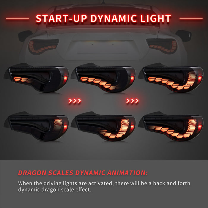 VLAND LED Projector Headlights Tail Lights Combo For Toyota 86 GT86 Subaru BRZ Scion FRS 2012-2020