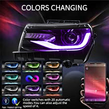 VLAND LED RGB Headlights and Taillights For Chevrolet Camaro 5th Gen Facelift 2014-2015 [DOT.]