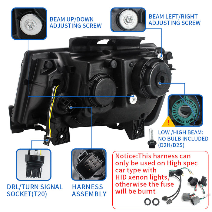 VLAND LED RGB Headlights and Taillights For Chevrolet Camaro 5th Gen Facelift 2014-2015 [DOT.]