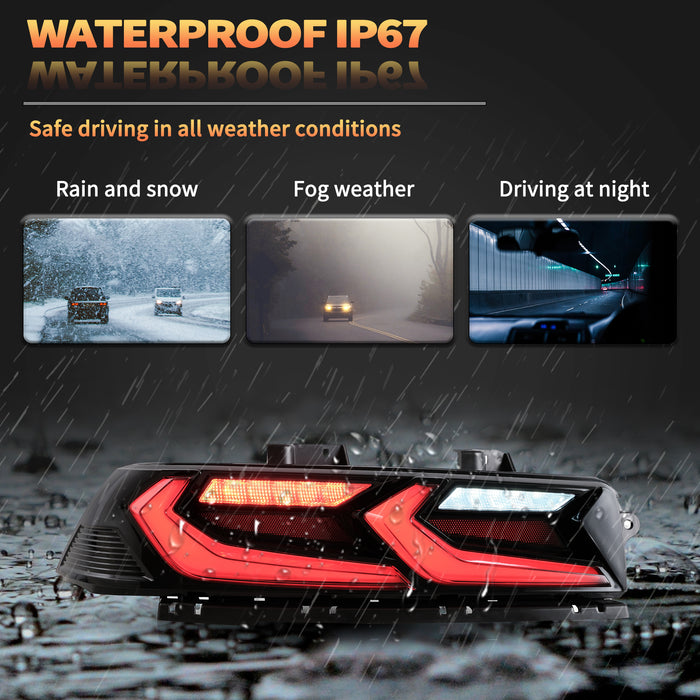 VLAND LED RGB Headlights and Taillights For Chevrolet Camaro 5th Gen Facelift 2014-2015 [DOT.]