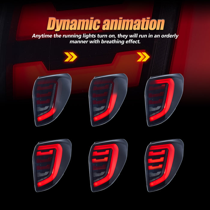 VLAND LED Taillights For Toyota RAV4 2006-2012 w/Animation Sequential Turn Rear Tail Lights Assembly