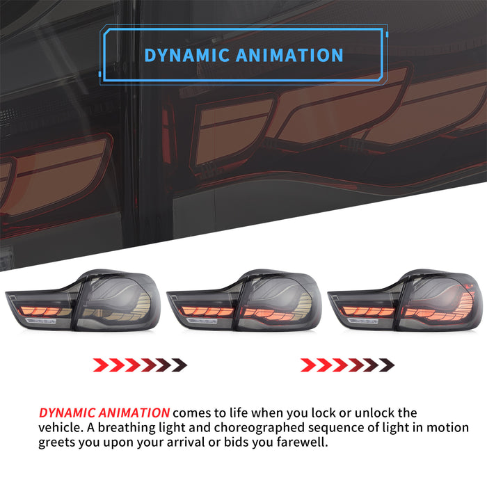 VLAND LED Tail Lights For BMW M4 GTS F32 F33 F82 F36 F83 4-Series 2013-2020