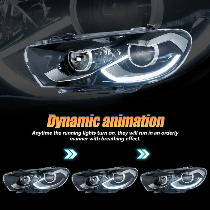VLAND LED Head Lights For Volkswagen (VW) Scirocco 3rd Gen 2009-2014