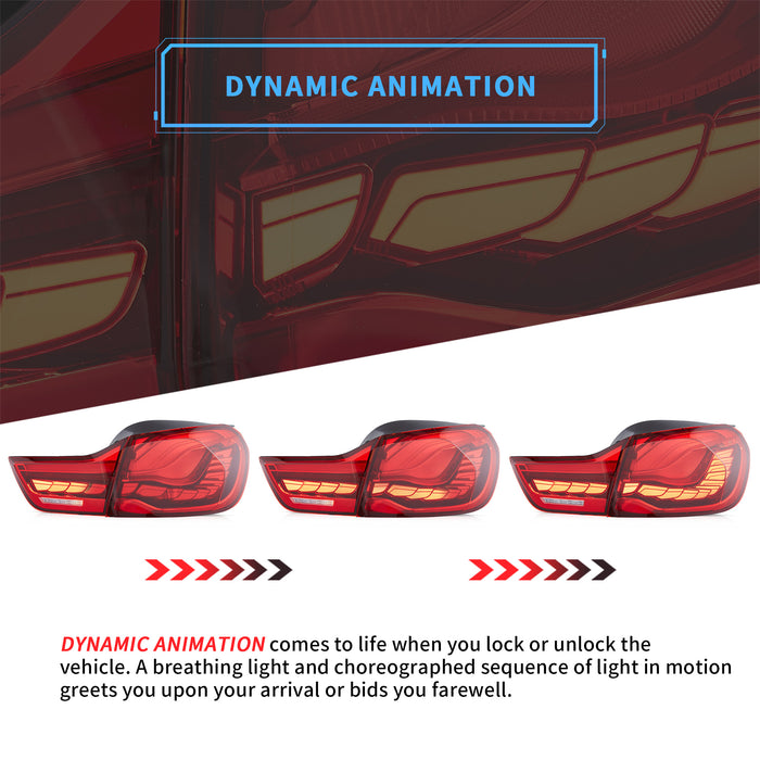 VLAND LED Tail Lights For BMW M4 GTS F32 F33 F82 F36 F83 4-Series 2013-2020