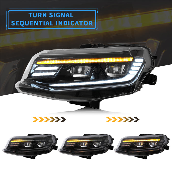 VLAND LED Projector Headlights and Taillights For Chevrolet / Chevy Camaro 6th Gen 2016-2018 [DOT.]