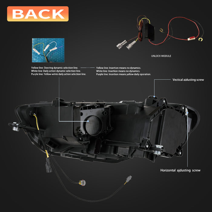 VLAND LED Head Lights For Volkswagen (VW) Scirocco 3rd Gen 2009-2014