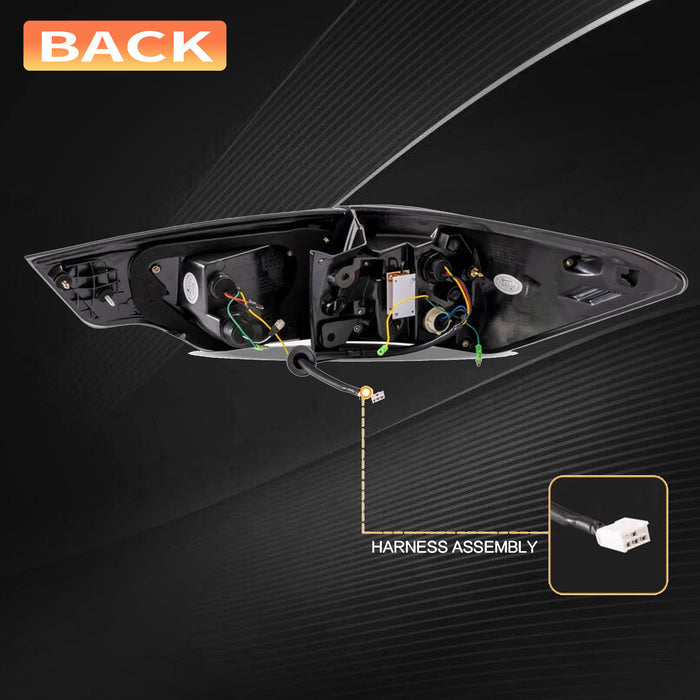 VLAND LED Taillights For 2014-2019 Toyota Highlander Assembly (Pair)