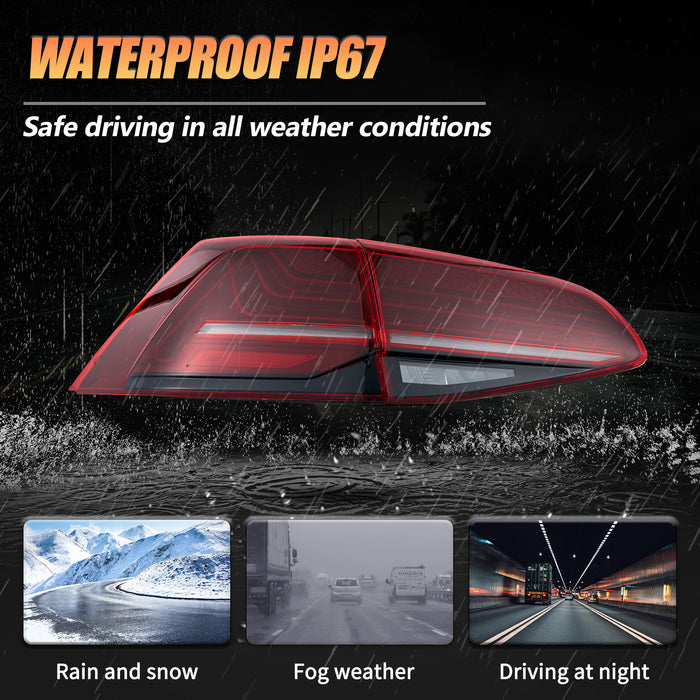 VLAND LED Tail lights Fit For Volkswagen Golf 7 MK7 MK7.5 2013-2020 Hatchback NOT FIT SPORTWAGEN