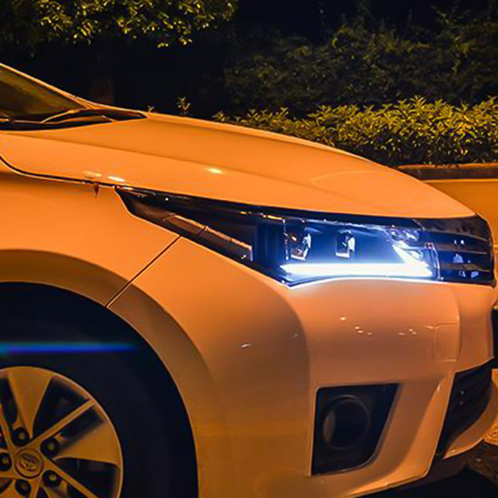 VLAND LED Head Lights For Toyota Corolla 11th Gen E170/E180 International Version 2014-2019 -0257-GWLZ