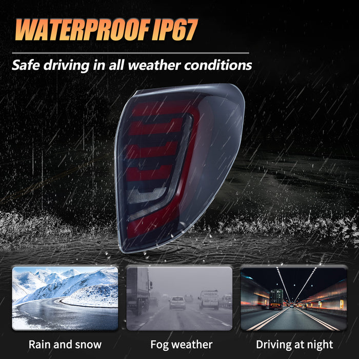 VLAND LED Taillights For Toyota RAV4 2006-2012 w/Animation Sequential Turn Rear Tail Lights Assembly