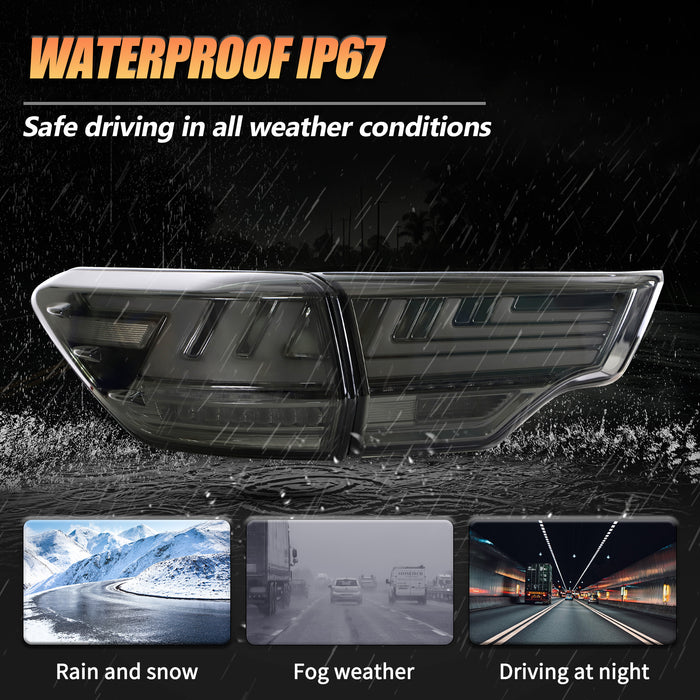 VLAND LED Taillights For 2014-2019 Toyota Highlander Assembly (Pair)