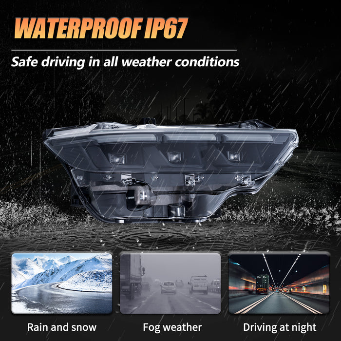 VLAND LED Headlights For Ford Mustang 2024 2025 7th Gen