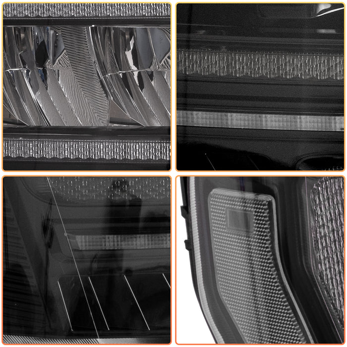 VLAND Full LED Reflector Headlights For Ford F150 Pickup 2009-2014 With DRL [DOT. SAE.]