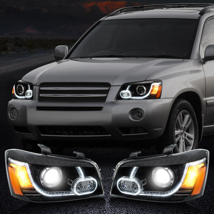 VLAND LED Projector Headlights For Toyota Highlander 2001-2007 1st Gen XU20