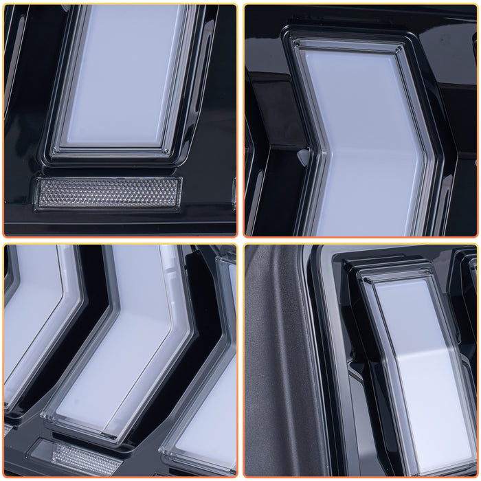 VLAND Full LED Tail Lights For Ford Mustang 2005-2009 with Sequential Turn Signal