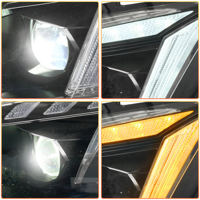 VLAND LED Projector Headlights For Volkswagen VW Passat 2011-2015 Halogen Model