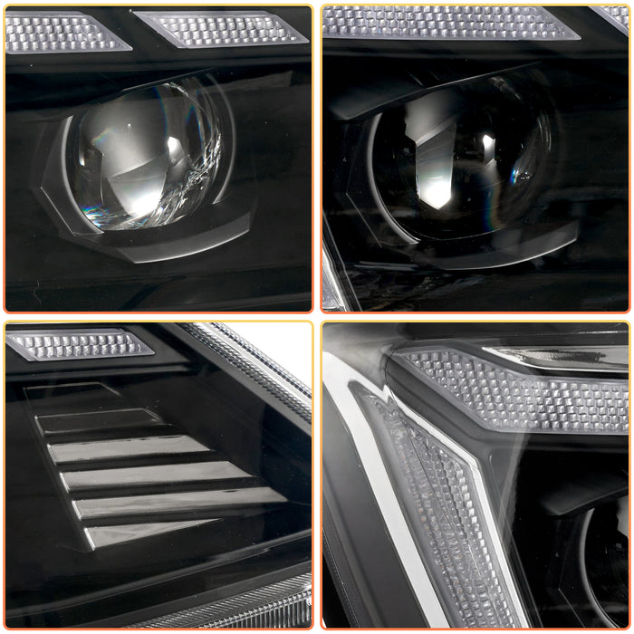 VLAND LED Headlights For Volkswagen (VW) Jetta MK6 Sagitar 2012-2018 With Sequential Animation Front Lamps