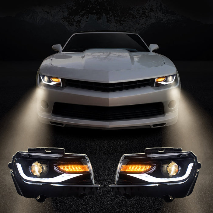 VLAND LED RGB Headlights and Taillights For Chevrolet Camaro 5th Gen Facelift 2014-2015 [DOT.]