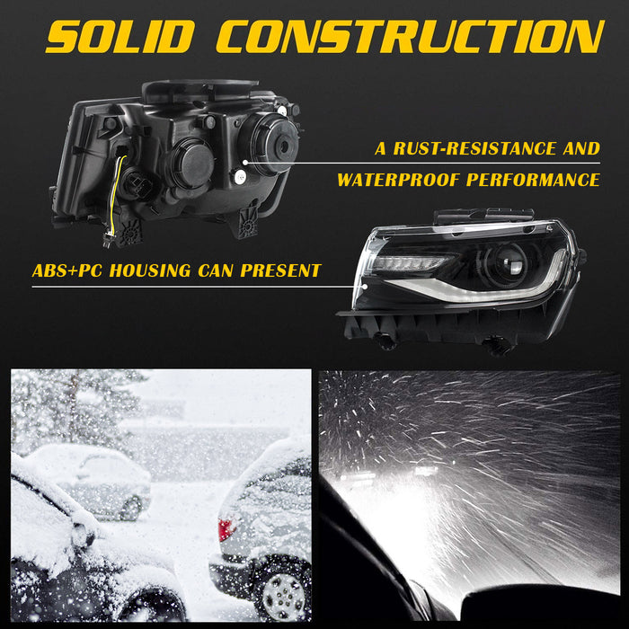 VLAND LED RGB Headlights and Taillights For Chevrolet Camaro 5th Gen Facelift 2014-2015 [DOT.]