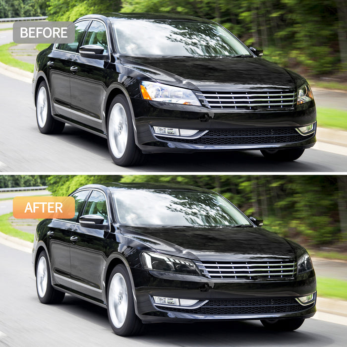 VLAND LED Projector Headlights For Volkswagen VW Passat 2011-2015 Halogen Model