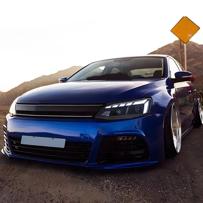 VLAND LED Headlights For Volkswagen (VW) Jetta MK6 Sagitar 2012-2018 With Sequential Animation Front Lamps