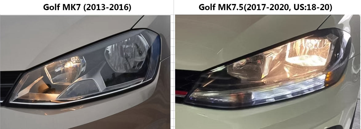 VLAND LED Projector Headlights For Volkswagen Golf MK7.5 2017-2020 (Europe is 2017-2020)