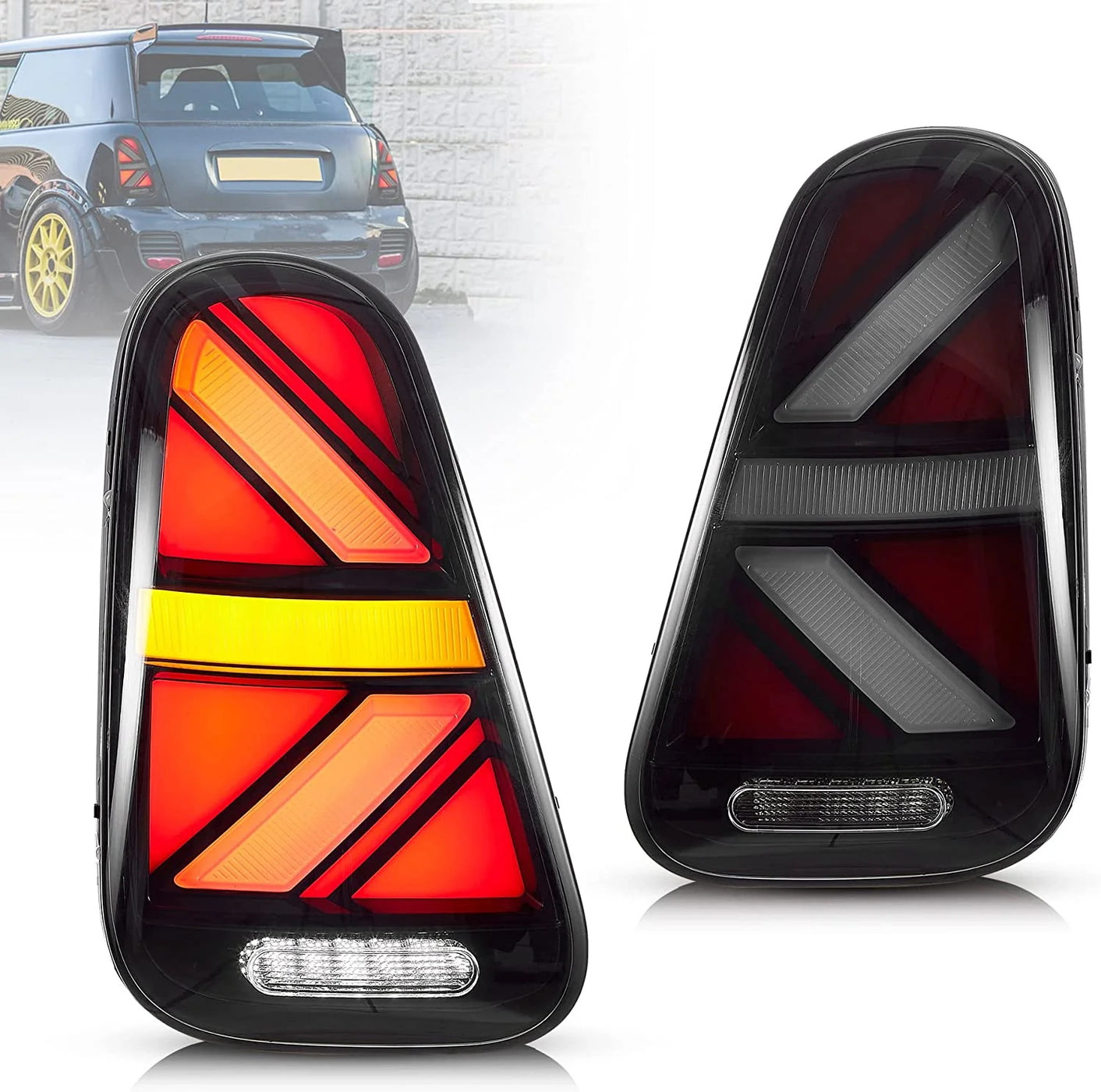 VLAND LED Tail Lights For BMW Mini Cooper [Mini Hatch/Cabrio] R50 R52 ...