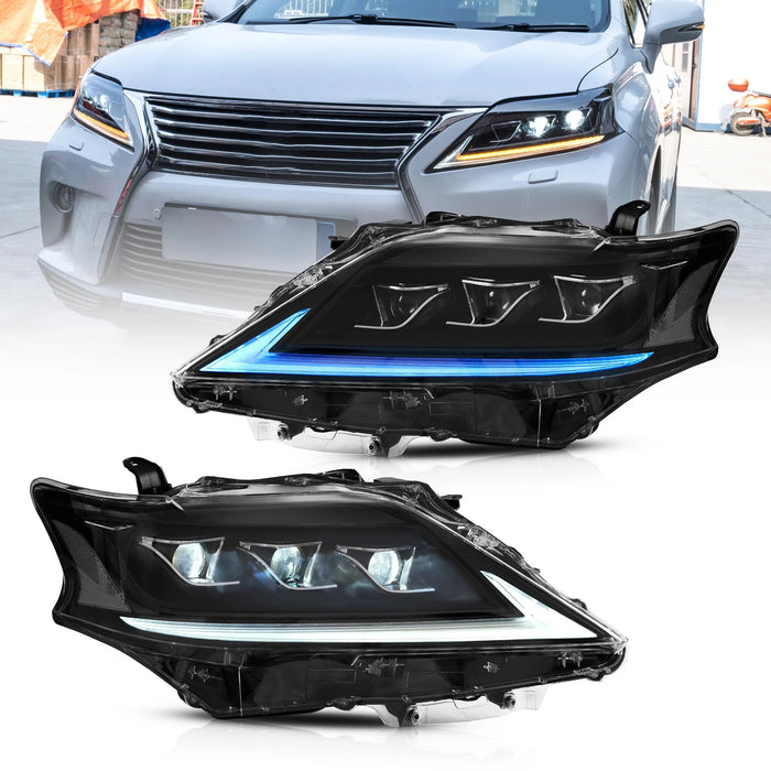 VLAND Full LED Headlights For Lexus RX350 RX450h 2012-2014 F Sport Third generation (AL10) [Fits HID/Xenon Models]