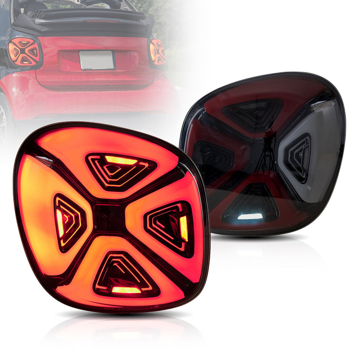 Vland LED Tail Lights For Mercedes Benz Smart Fortwo / Forfour (Second generation / 2nd Gen W453) 2015-2019 [E-mark.]