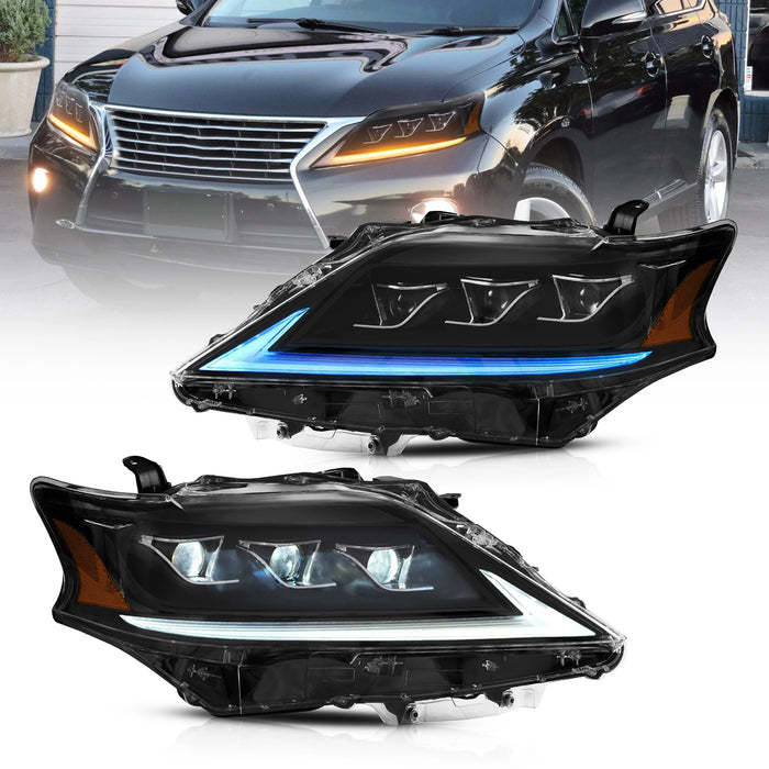 VLAND Full LED Headlights For Lexus RX350 RX450h 2012-2014 F Sport 3rd gen (AL10) [Fits HID/Xenon Models]