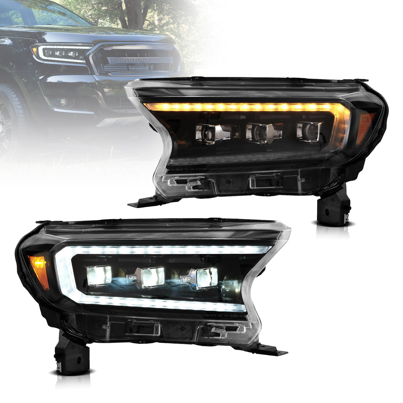 Ford Ranger (15-21) Headlights