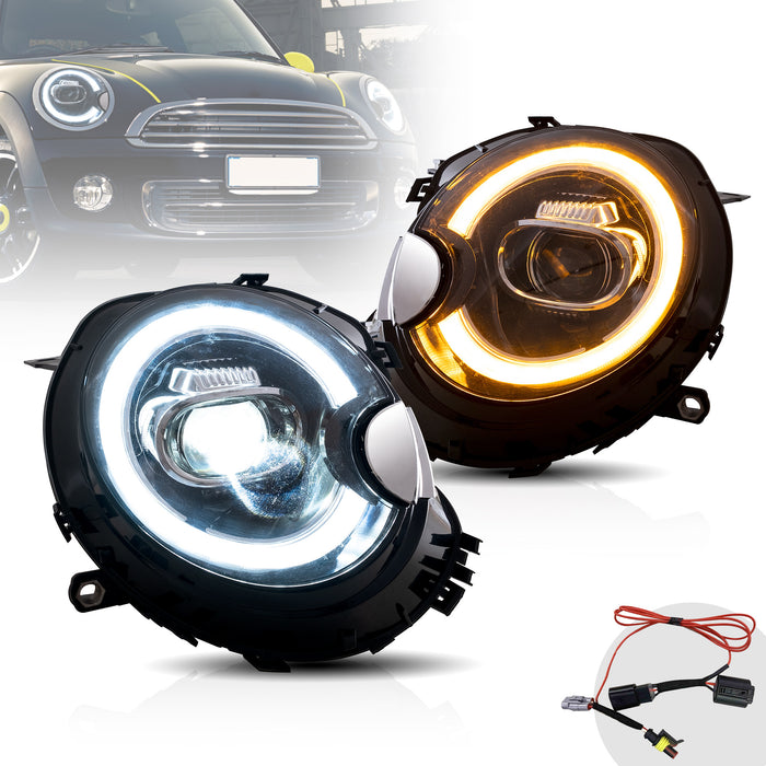 VLAND LED Headlights For BMW Mini Cooper [Mini Hatch] R56 R57 R58 R59 2007-2013[E-MARK]