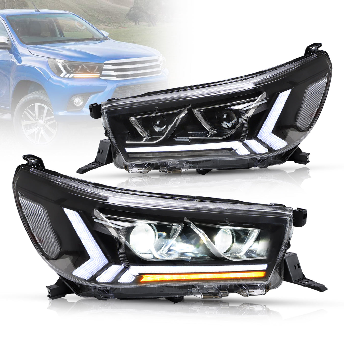 Toyota Hilux (15-20) Headlights