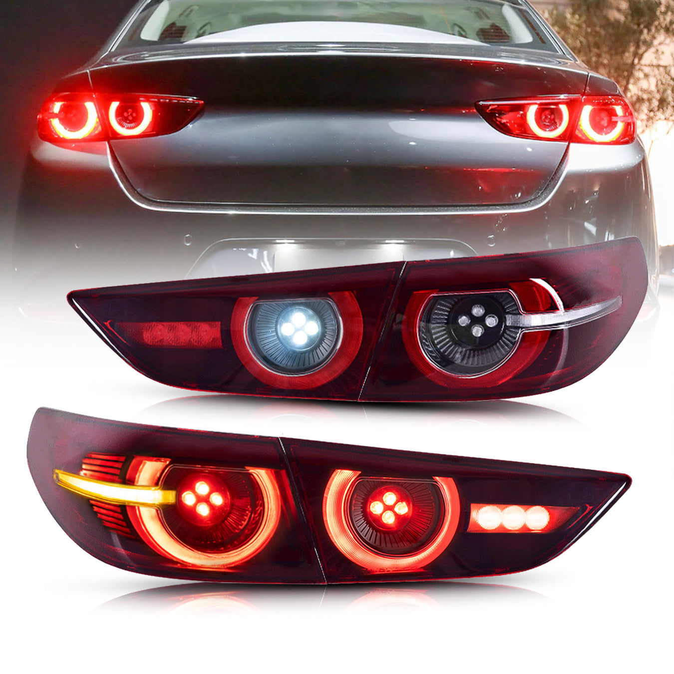 For Mazda 3 Headlights Tail Lights