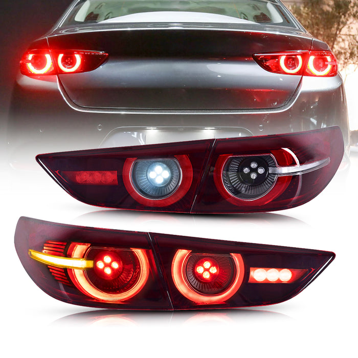 VLAND LED Tail Lights For Mazda 3/Mazda Axela Sedan 2019-2023 4th Gen (Fourth generation)