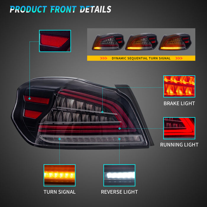 VLAND LED Tail Lights For Subaru WRX / WRX STI 2015-2021