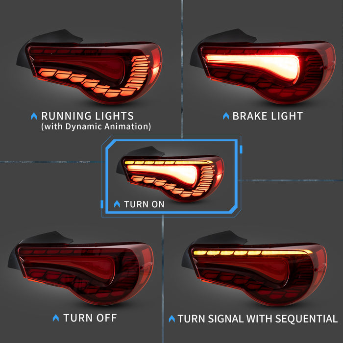 VLAND Headlights Tail Lights Combo For Toyota 86 GT86 Subaru BRZ Scion FRS 2012-2020