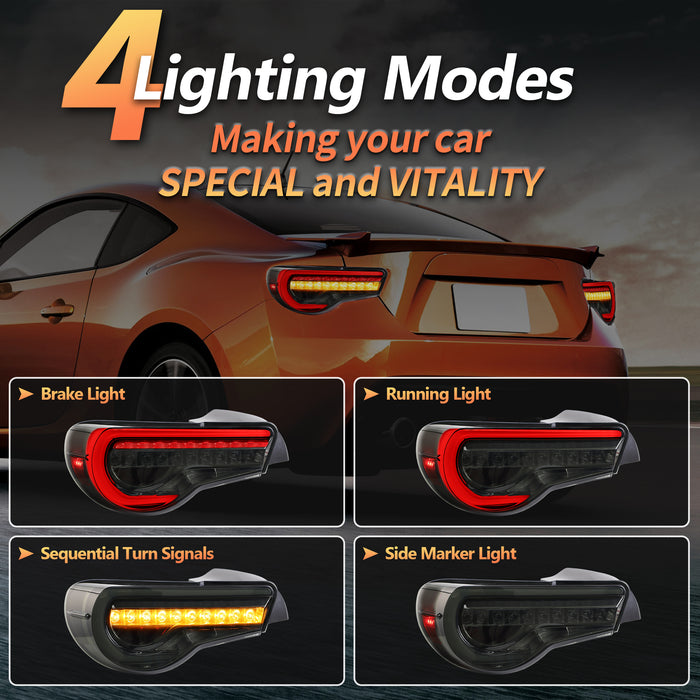 VLAND LED Rückleuchten für Toyota 86 GT86 2012-2020 Subaru BRZ Scion FRS 2013-2020 YAB-86-0287A