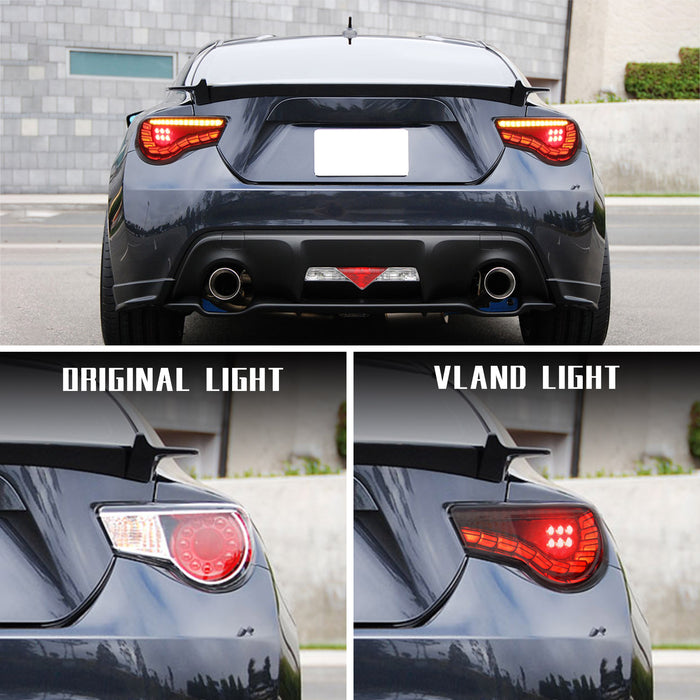 VLAND LED Sequential Tail Lights For Toyota 86/Subaru BRZ/Scion FRS 2012-2020
