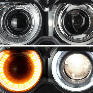 VLAND RGB Headlights For Dodge Challenger 2015-2022 With Sequential Turn Signals