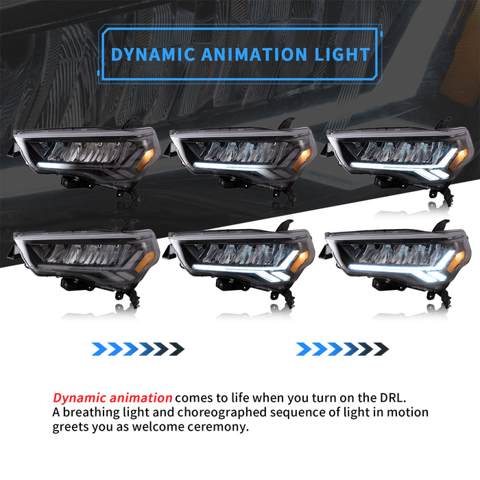 VLAND LED Headlights For Toyota 4Runner 5th Gen 2014-2023 [DOT.]