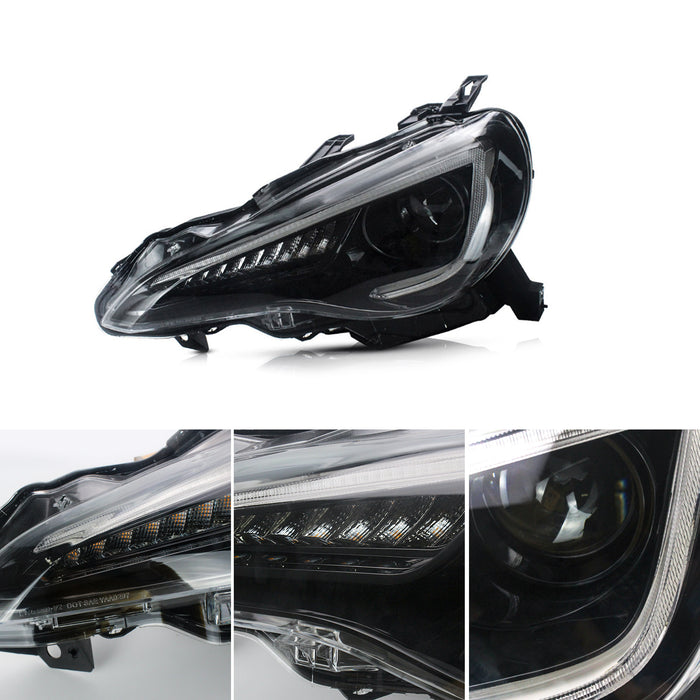 (Only Left Side / Right Side) VLAND LED Headlights For Toyota 86/Subaru BRZ/Scion FRS First Gen 2012-2020