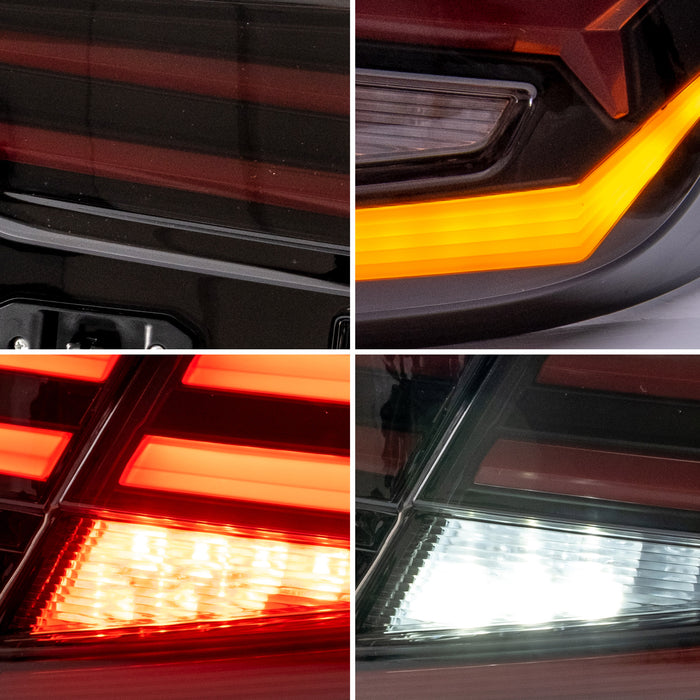 Luces traseras LED VLAND 4 Uds para Honda Accord 10th Gen 2018-2020