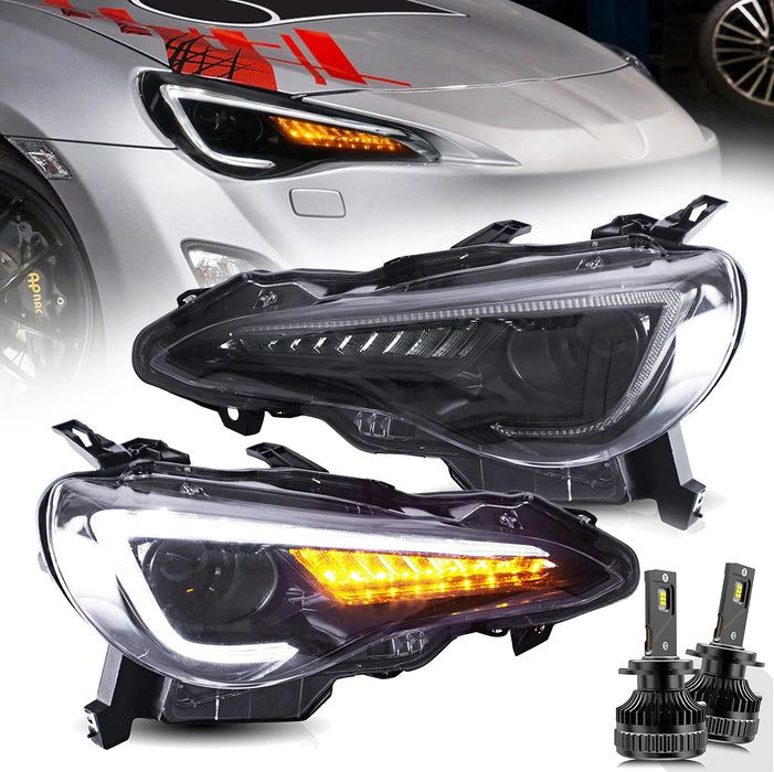 VLAND LED Headlights With D2H Bulbs For Toyota 86/Subaru BRZ/Scion FRS First Gen 2012-2020
