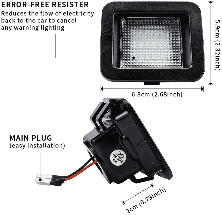For Ford F-150 License Plate Lights