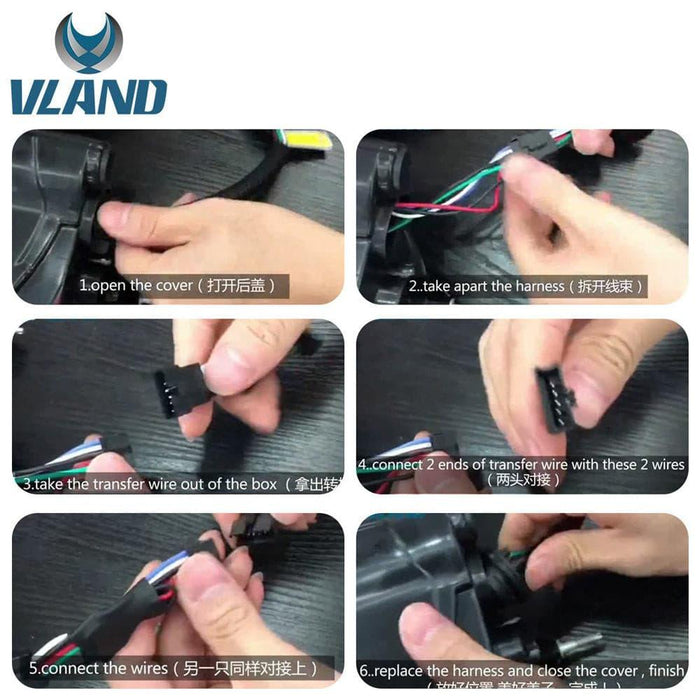 VLAND Full LED Tail Lights For Ford Mustang 2015-UP with Sequential Turn Signal (5 modes switchable) - VLAND VIP